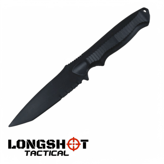 Plastic Airsoft Tanto Replica Knife – Black