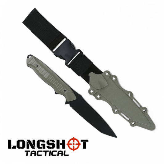 Plastic Airsoft Tanto Replica Knife – Coyote