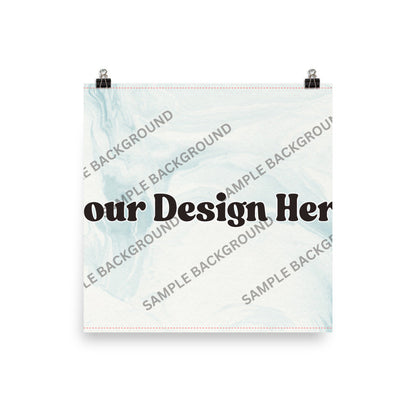 Design Your Own Photo Paper Poster