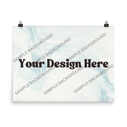 Design Your Own Photo Paper Poster