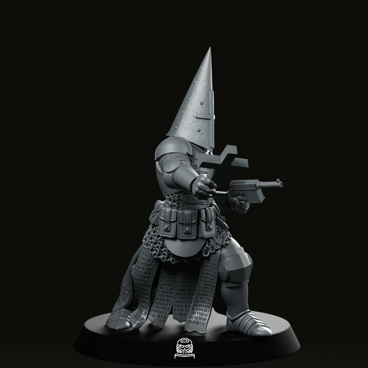 Trench Crusade  Priest With Cross Miniature
