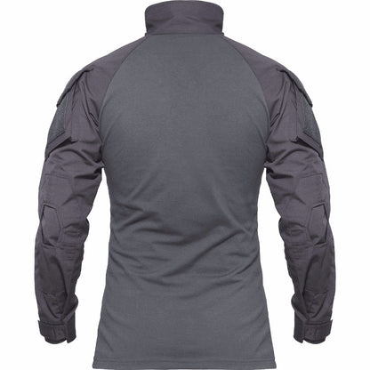 Men Military Tactical T-shirt Long Sleeve SWAT Soldiers Combat T Shirt Airsoft Clothes Man's US Army Shirts No Pads-3
