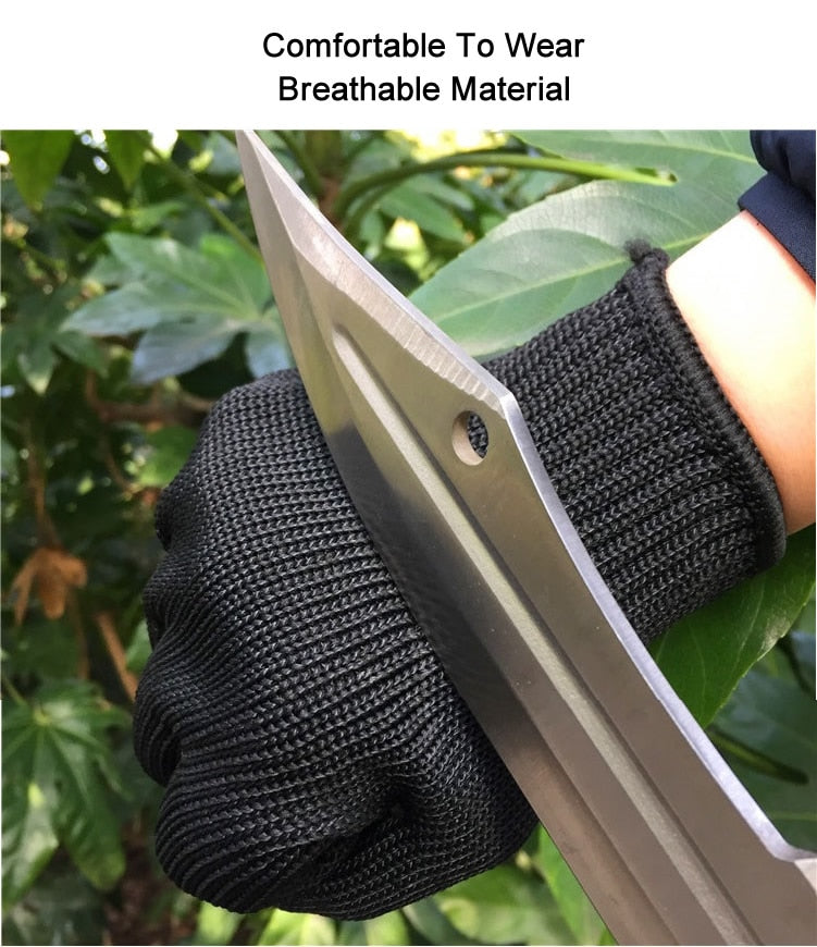 Cut/slash Resistant Safety Gloves with infused Stainless Steel Wire Mesh