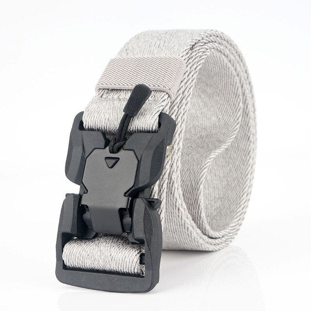 Military Tactical Belt Men Canvas Adjustable Magnetic Head Army Combat Nylon Belts Waistband Heavy Duty Airsoft Gears-2