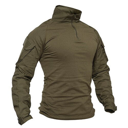 T-shirts Men Camouflage Tactical Combat T-shirts Long Sleeve Military Army tshirts Multicam Airsoft Paintball Top Tees-11