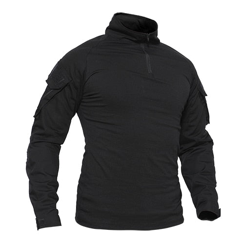T-shirts Men Camouflage Tactical Combat T-shirts Long Sleeve Military Army tshirts Multicam Airsoft Paintball Top Tees-8