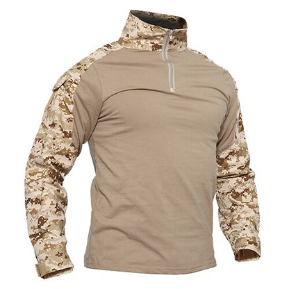 T-shirts Men Camouflage Tactical Combat T-shirts Long Sleeve Military Army tshirts Multicam Airsoft Paintball Top Tees-1