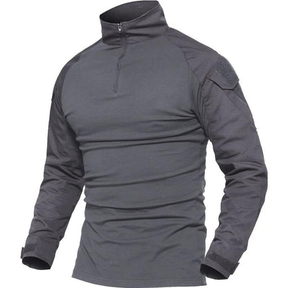 Men Military Tactical T-shirt Long Sleeve SWAT Soldiers Combat T Shirt Airsoft Clothes Man's US Army Shirts No Pads-0