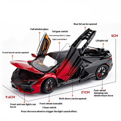 1:24 Replica Rambo Revuelto Diecast Alloy Racing Car Model