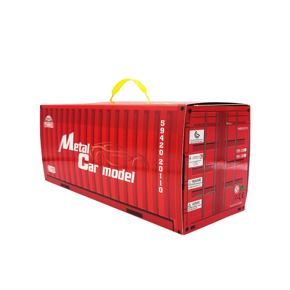 Metal Car Model Set With Container Gift Box
