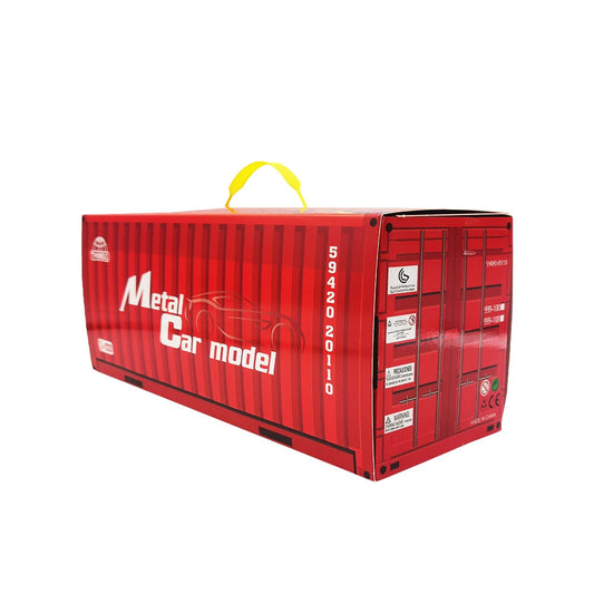 Metal Car Model Set With Container Gift Box
