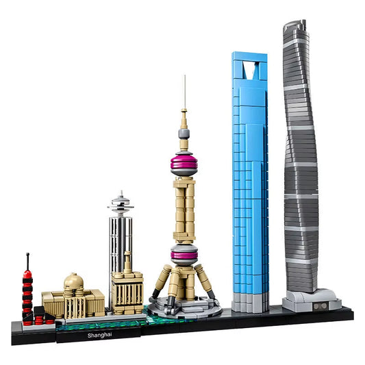 21039 Shanghai City Skyline Building Block Set