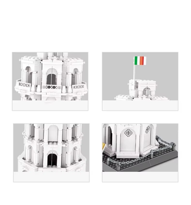 8012 Leaning Tower of Pisa Building Block Set