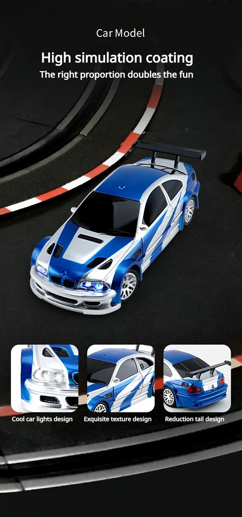 WLToys Drift Gyro Enabled Switchable 4WD Drift Race Car