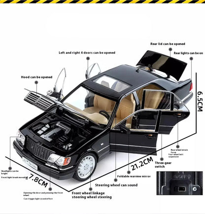 Replica W140 320SEL Classic Diecast Car