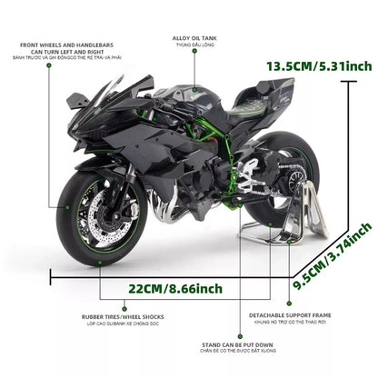 Replica 1:9 Diecast Ninja Motorcycle Model