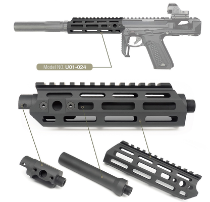 Action Army AAP01 SMG Handguard - Black