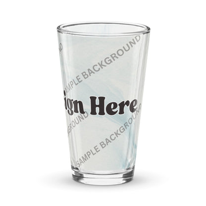 Design Your Own Shaker Pint Glass