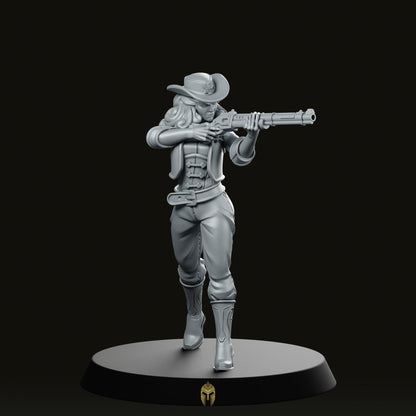 Sheriff Vienna B Cowgirl on Foot Miniature