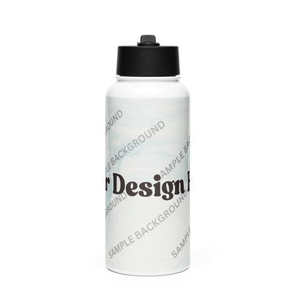 Design Your Own Stainless Steel Water Bottle With a Straw Lid