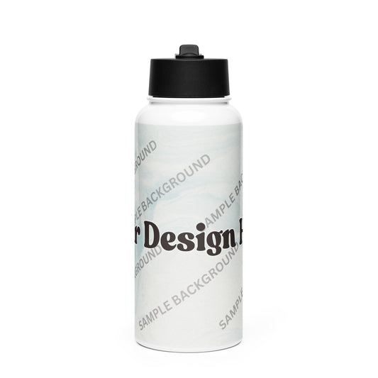 Design Your Own Stainless Steel Water Bottle With a Straw Lid