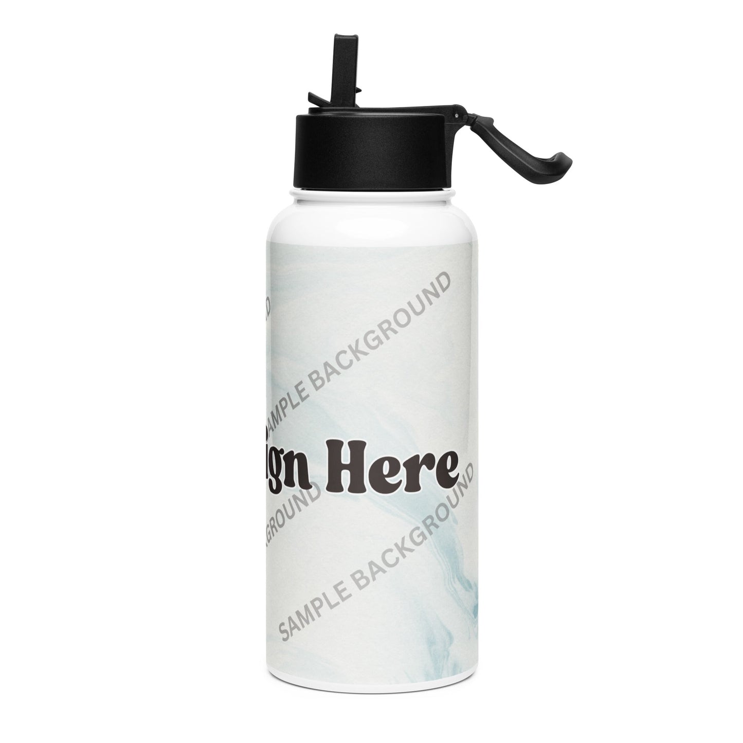 Design Your Own Stainless Steel Water Bottle With a Straw Lid