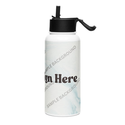 Design Your Own Stainless Steel Water Bottle With a Straw Lid