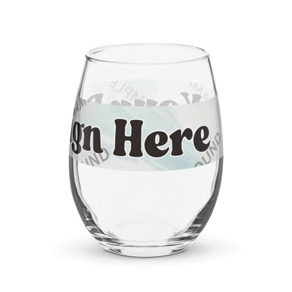 Design Your Own Stemless Wine Glass