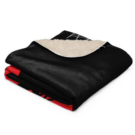 Homestuff: "Ace of Spiders" Sherpa Blanket-1