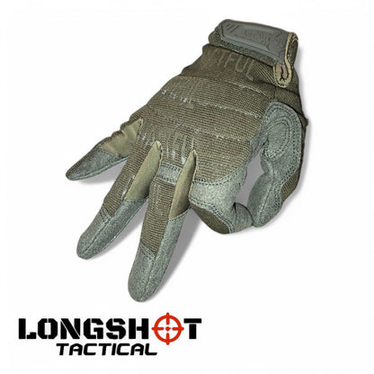 Tactical Airsoft Gloves - Olive Green | Longshot Tactical