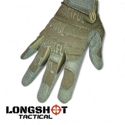 Tactical Airsoft Gloves - Olive Green | Longshot Tactical