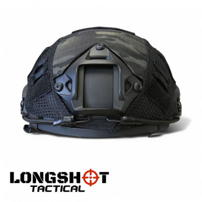 Tactical Airsoft Helmet Fast Cover – BTP Camo Black