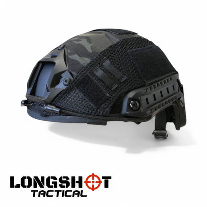 Tactical Airsoft Helmet Fast Cover – BTP Camo Black