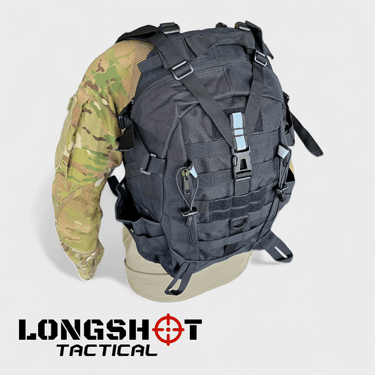 Tactical Backpack Day Pack -  Black