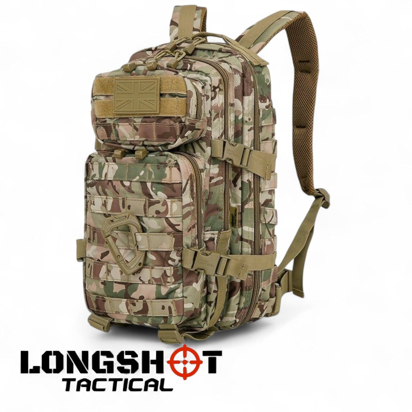 Tactical Backpack Small Molle Assault Pack 28 Litre – BTP camo