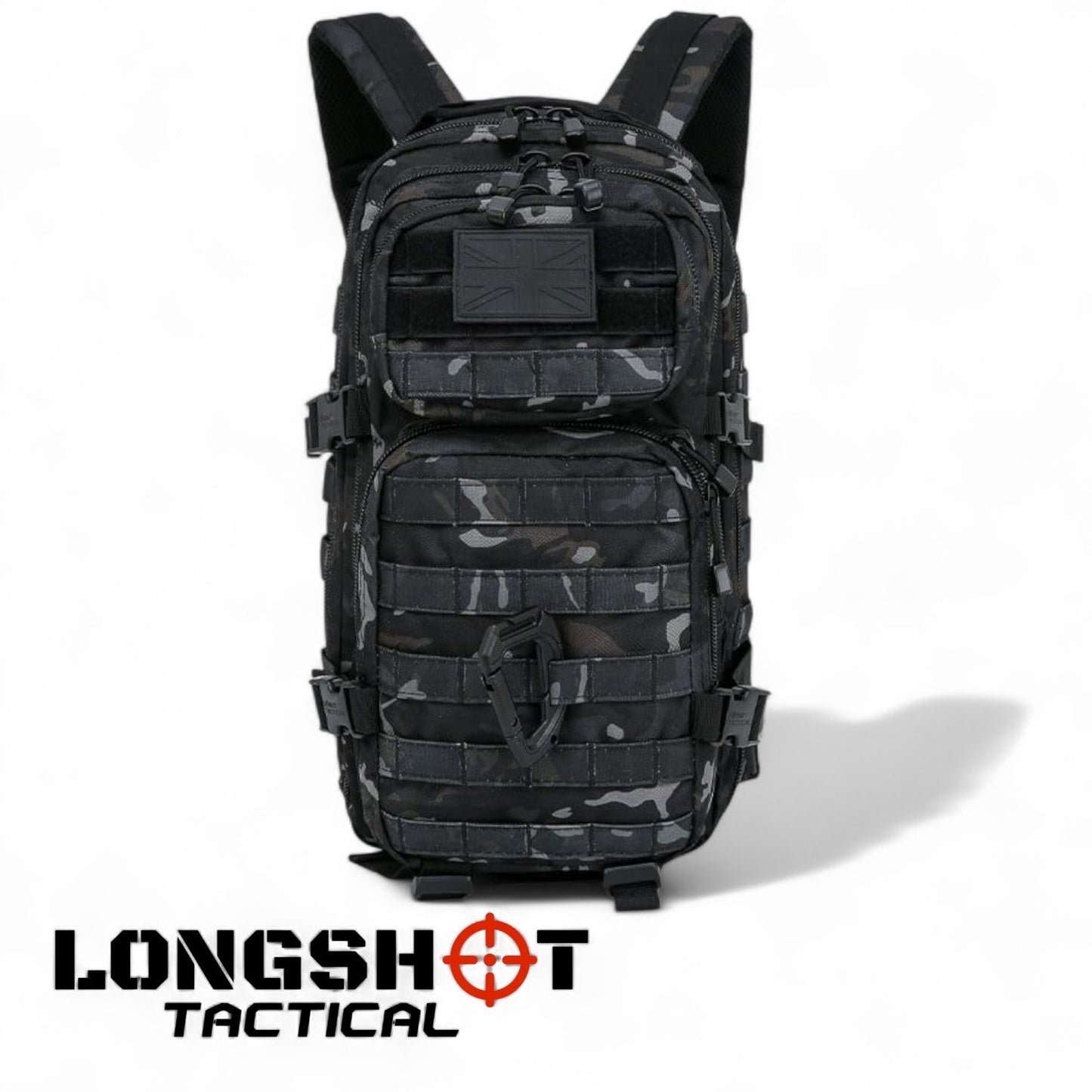 Tactical Backpack Small Molle Assault Pack 28 Litre – BTP Black camo