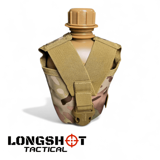 Tactical Water Bottle - Army Style With Molle Attachments