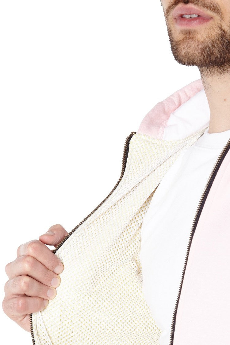 Knife Resistant Anti Slash Hooded Top in Pink