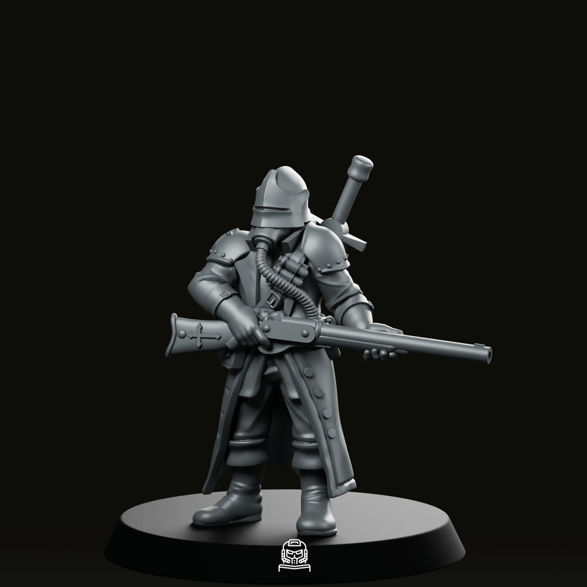 Trench Crusade  Trooper With Rifle Miniature