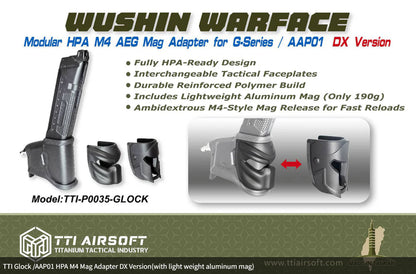 TTI G-series / AAP01 HPA M4 Mag Adapter DX Version (with light-weight aluminium mag)