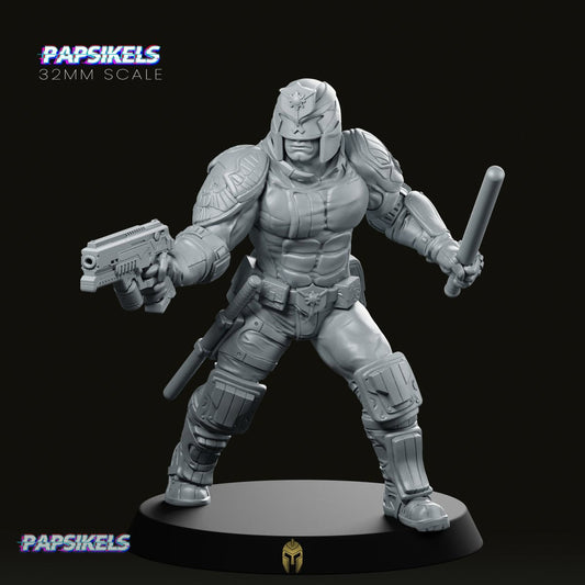 Upholder Ralph Pistol and Baton Miniature