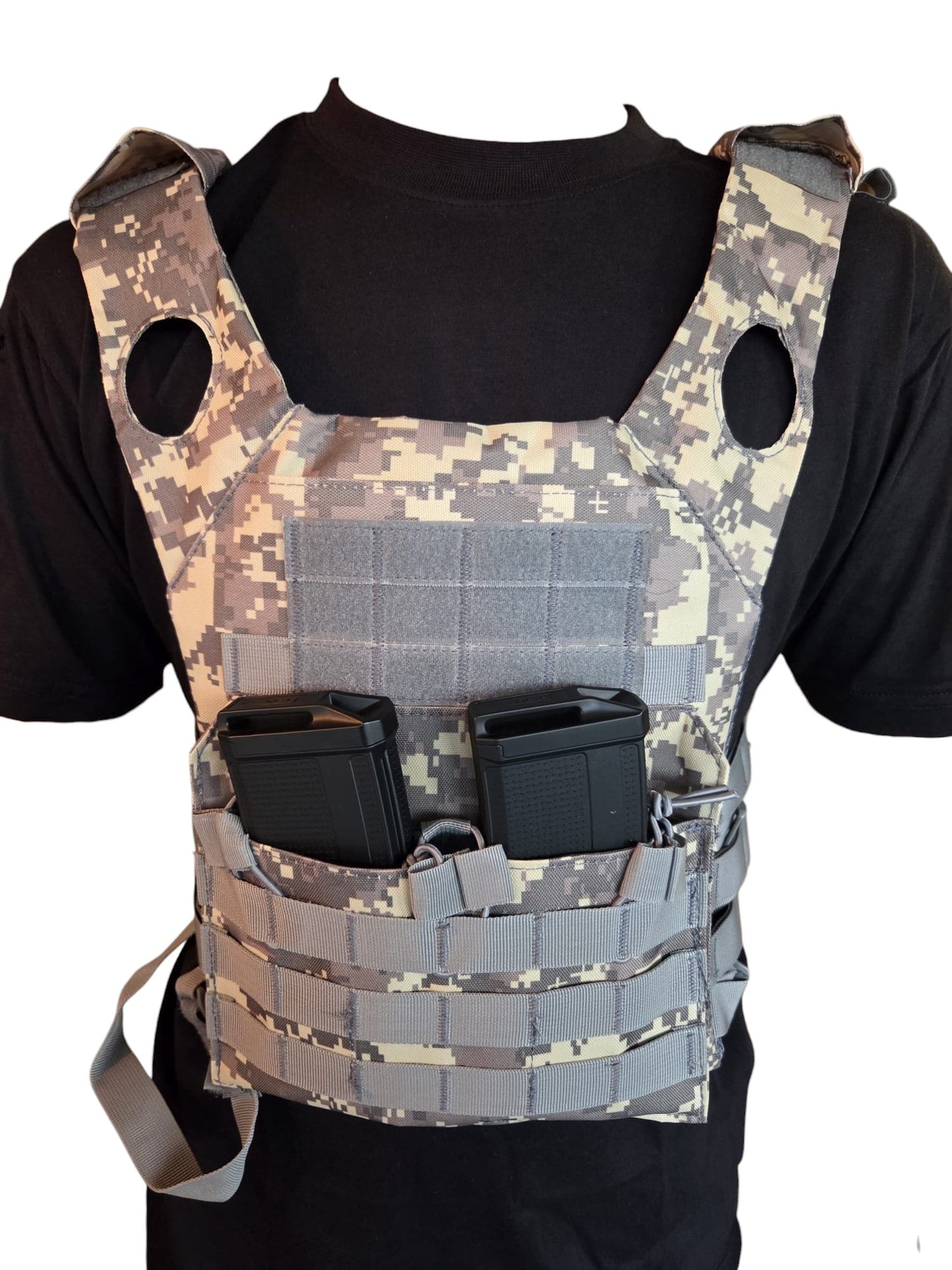 Urban Camo Chest Rig Plate Carrier Vest