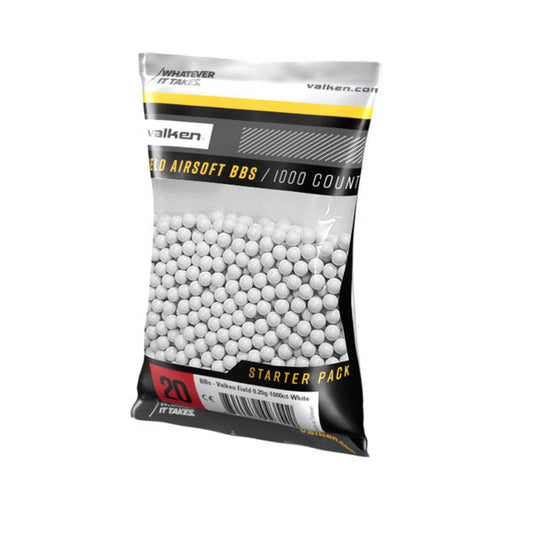 Valken Field pack of bbs (1000 rounds) 0.20g