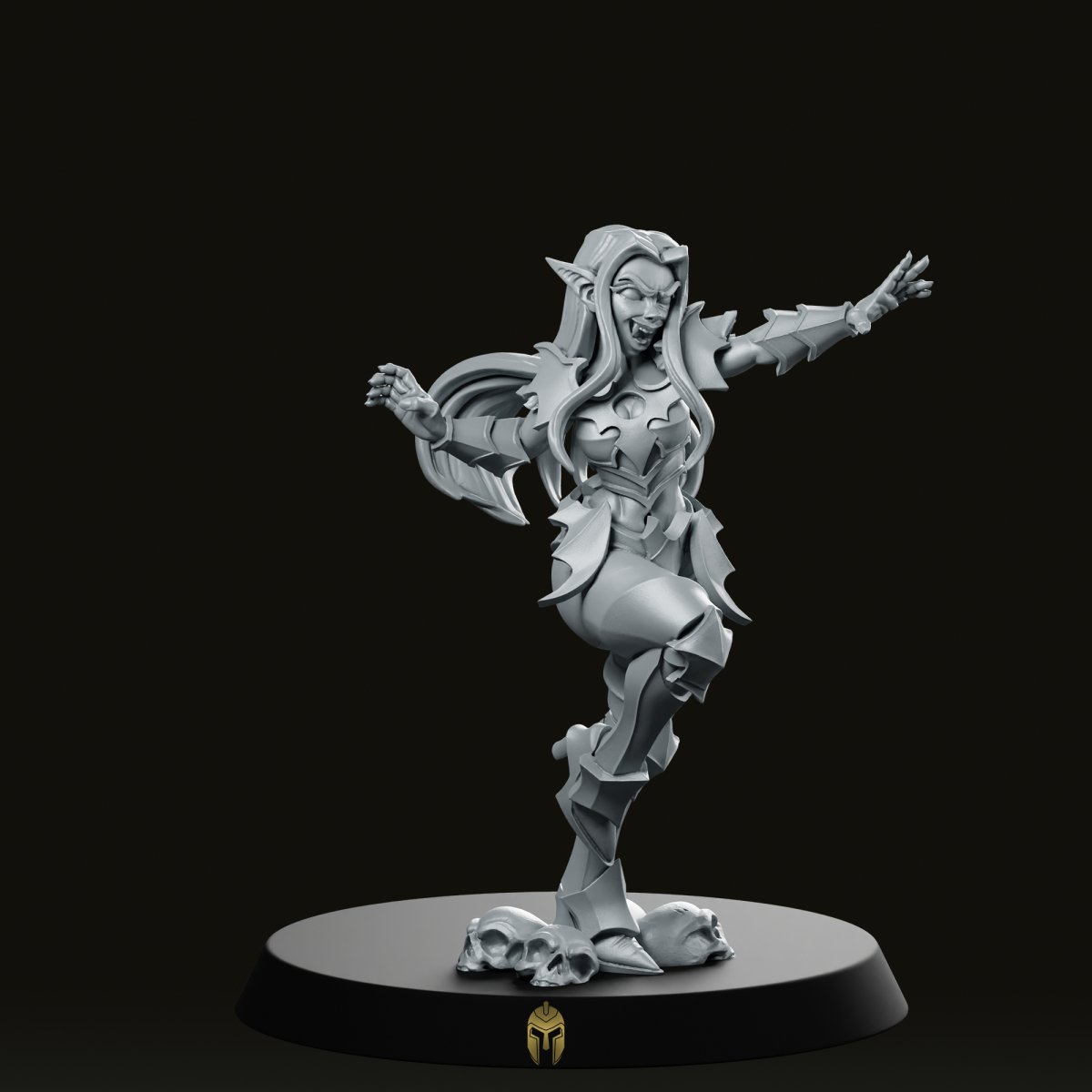 Vampire Asra Graping Flesh Miniature
