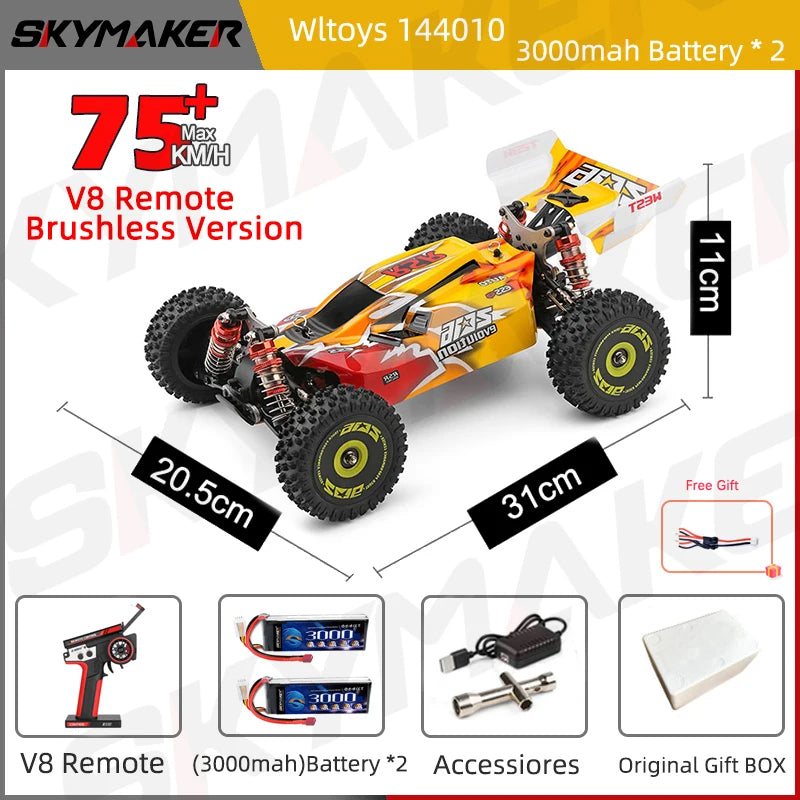 WLToys | Skymaker XK 144010 V8 4WD Brushless Off-road Stunt Car