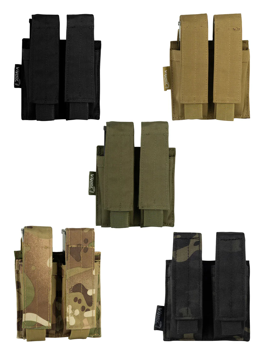 Viper Tactical Double Pistol Mag Pouch (Various Colours)
