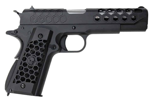 WE 1911 Hex Cut GBB Pistol - Black