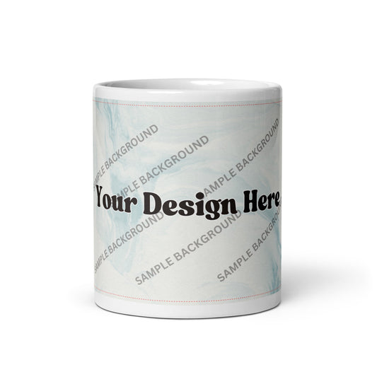 Design Your Own White Glossy Mug
