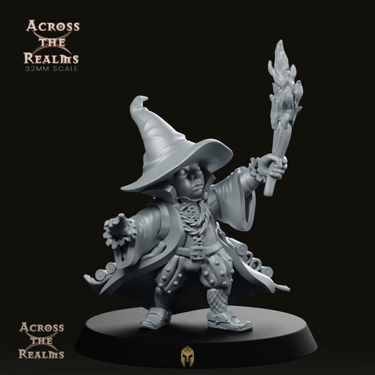 Wizard Gnome Mage Fantasy Miniature